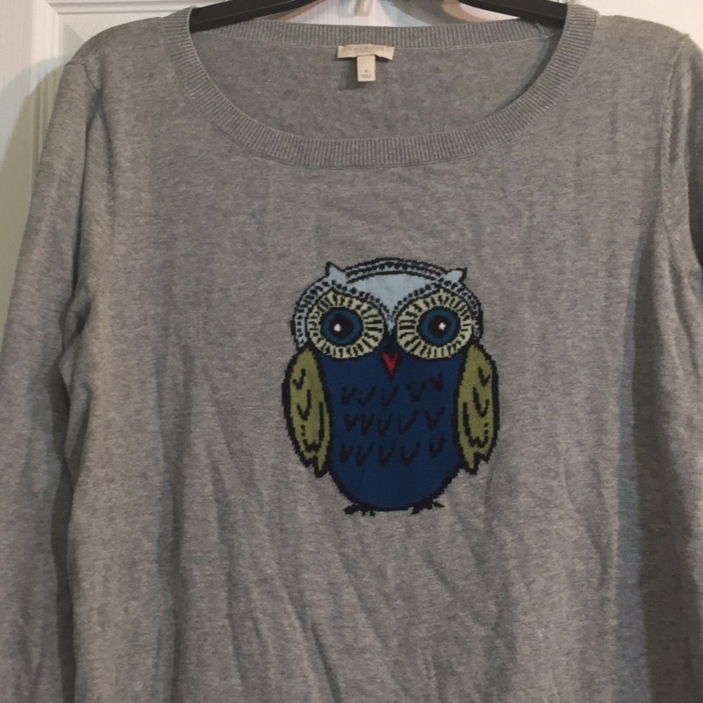 Talbots Owl Sweater
